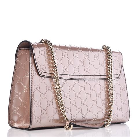 Opinions Please: emily light pink shiny guccissima chain shoulder